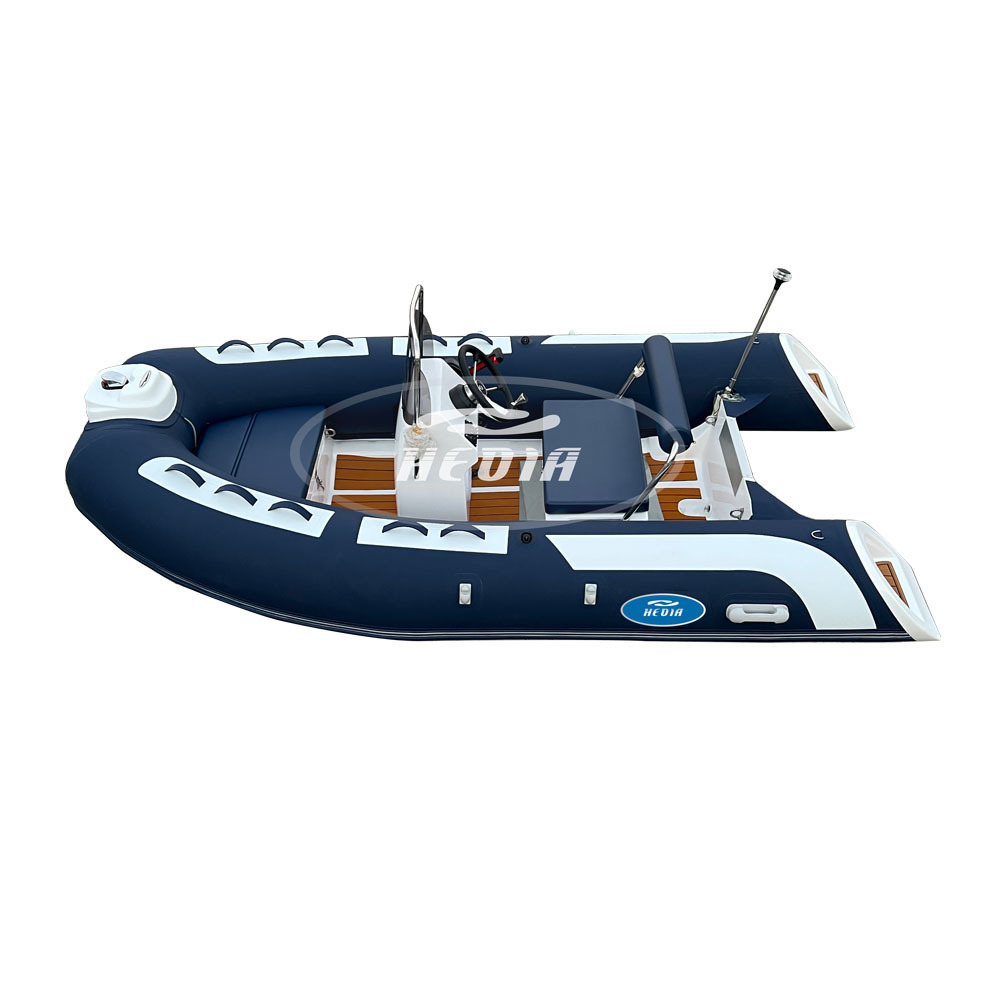 Transea hot sales 12ft centre console fishing boat fiberglass hull 2 person mini speed boat gommoni tender 360