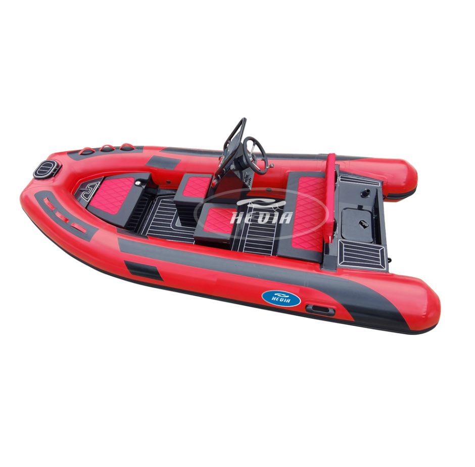 12ft PVC hypalon deep-v aluminum rigid hull inflatable rib boat for sale