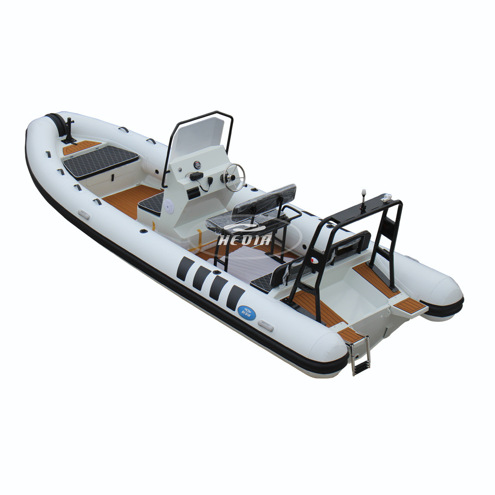 Aluminum boat 20ft fully welded hydraulic steering inflatable boat barco semirrigida 6 m