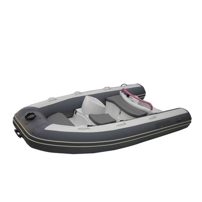 CE certificate inflatable fiberglass hull fishing boat rib300 with console and seat