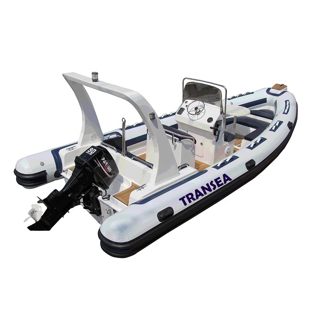 2 stroke outboard motor 115HP with long shaft transom rib boat hypalon fiberglass 680