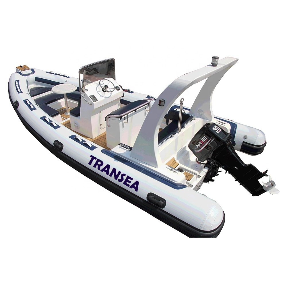 2 stroke outboard motor 115HP with long shaft transom rib boat hypalon fiberglass 680