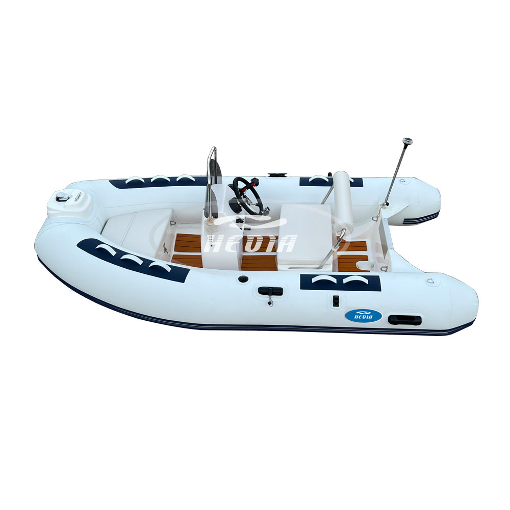 Transea hot sales 12ft centre console fishing boat fiberglass hull 2 person mini speed boat gommoni tender 360