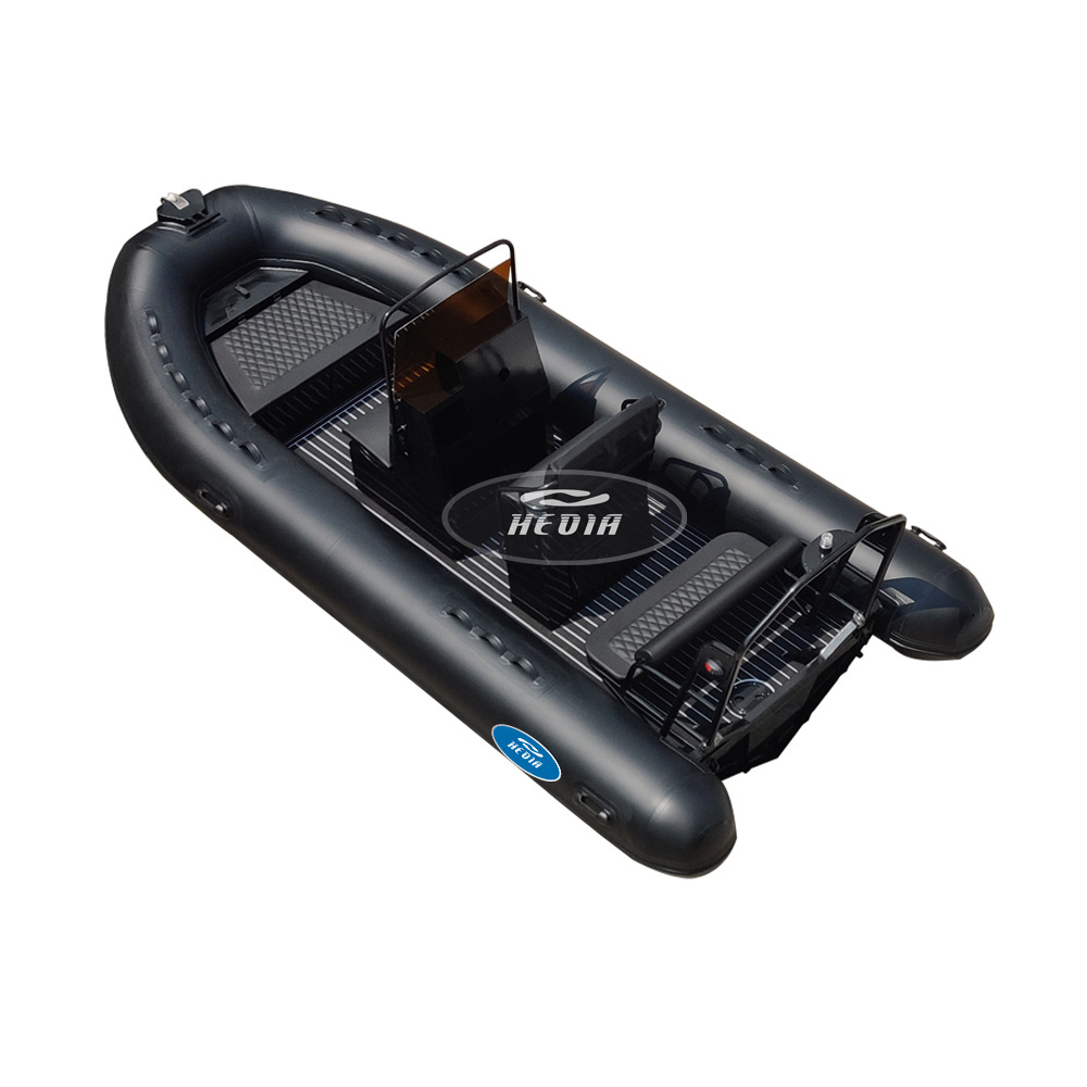 16 ft hypalon boat aluminum v hull rib rigid inflatable boat 5m inflatable rip with boat steering system