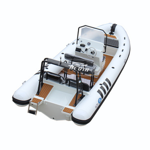 Aluminum boat 20ft fully welded hydraulic steering inflatable boat barco semirrigida 6 m