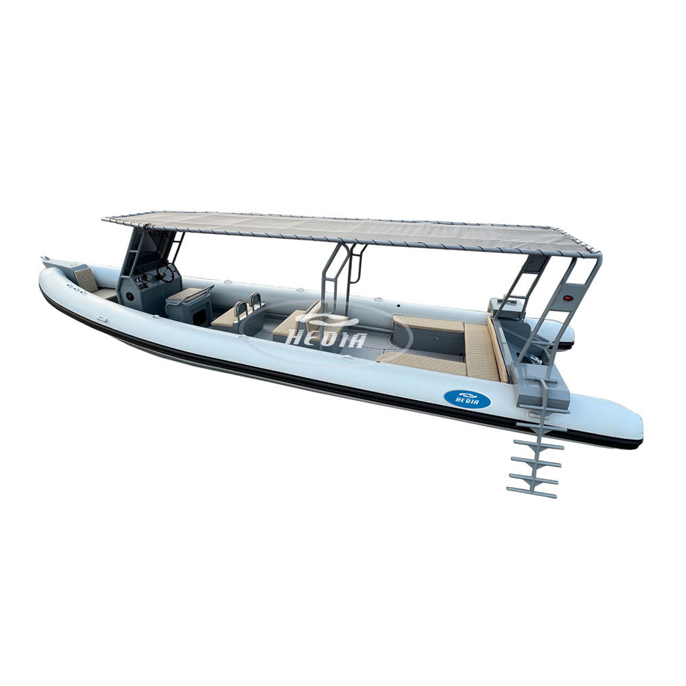 12m rib boat barco rgido de fibra de vidrio 8 passenger high speed boat rib 960 boat