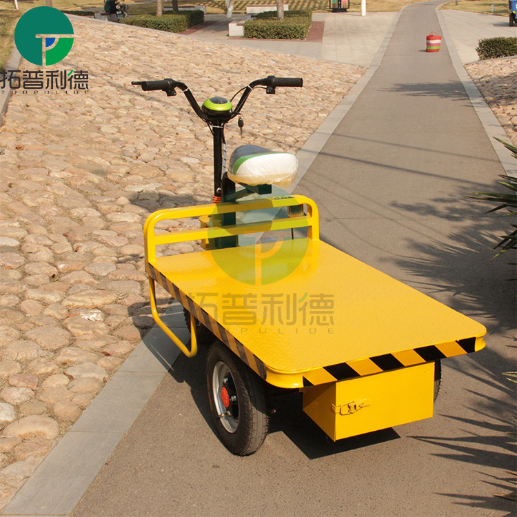 Hot sale platform 1600 kg transport power trolley electric garden cart