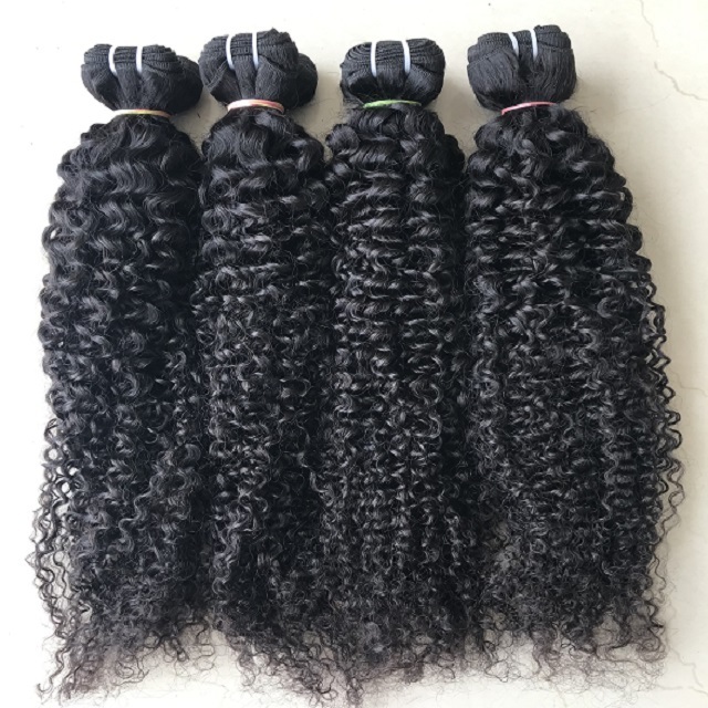 Mongolian Cambodian Kinky Curly Hair Weave, Raw Cambodian Hair Bundle's Vendor, Indian Natural Raw Kinky Curly Bulk Human Hair's