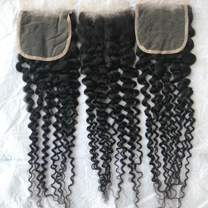 Highest Quality Lowest Price 4x4 Kinky Closure Cuticle Aligned Wholesale Human Hair Available from Indian Supplier