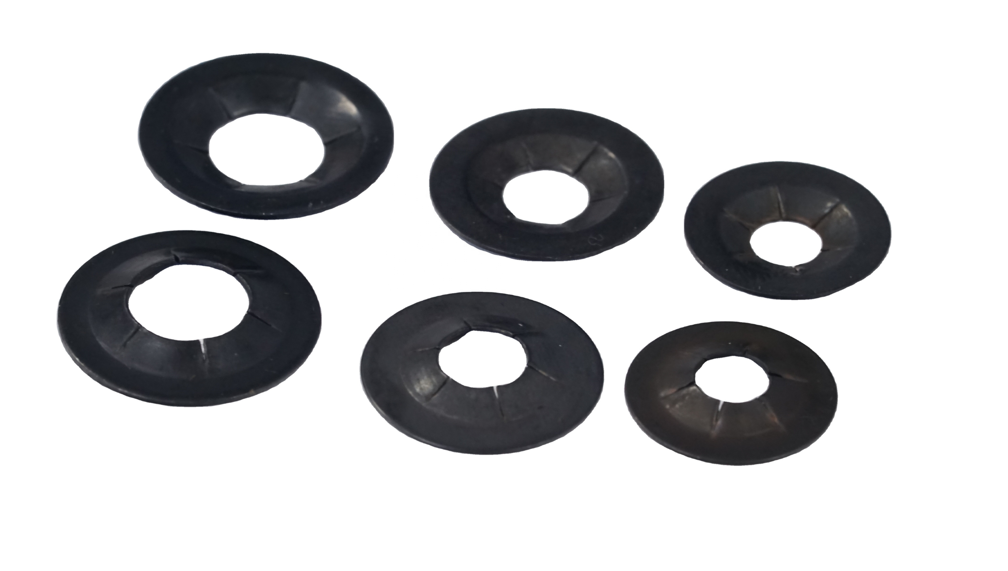 Black Oxide 65Mn Alloy Steel Star Lock Washers, M2.5 (up to M8)