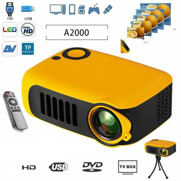 A2000 AK300 320*240p video beamer home cinema theater 600 lumen mini pocket portable lcd smart projectors