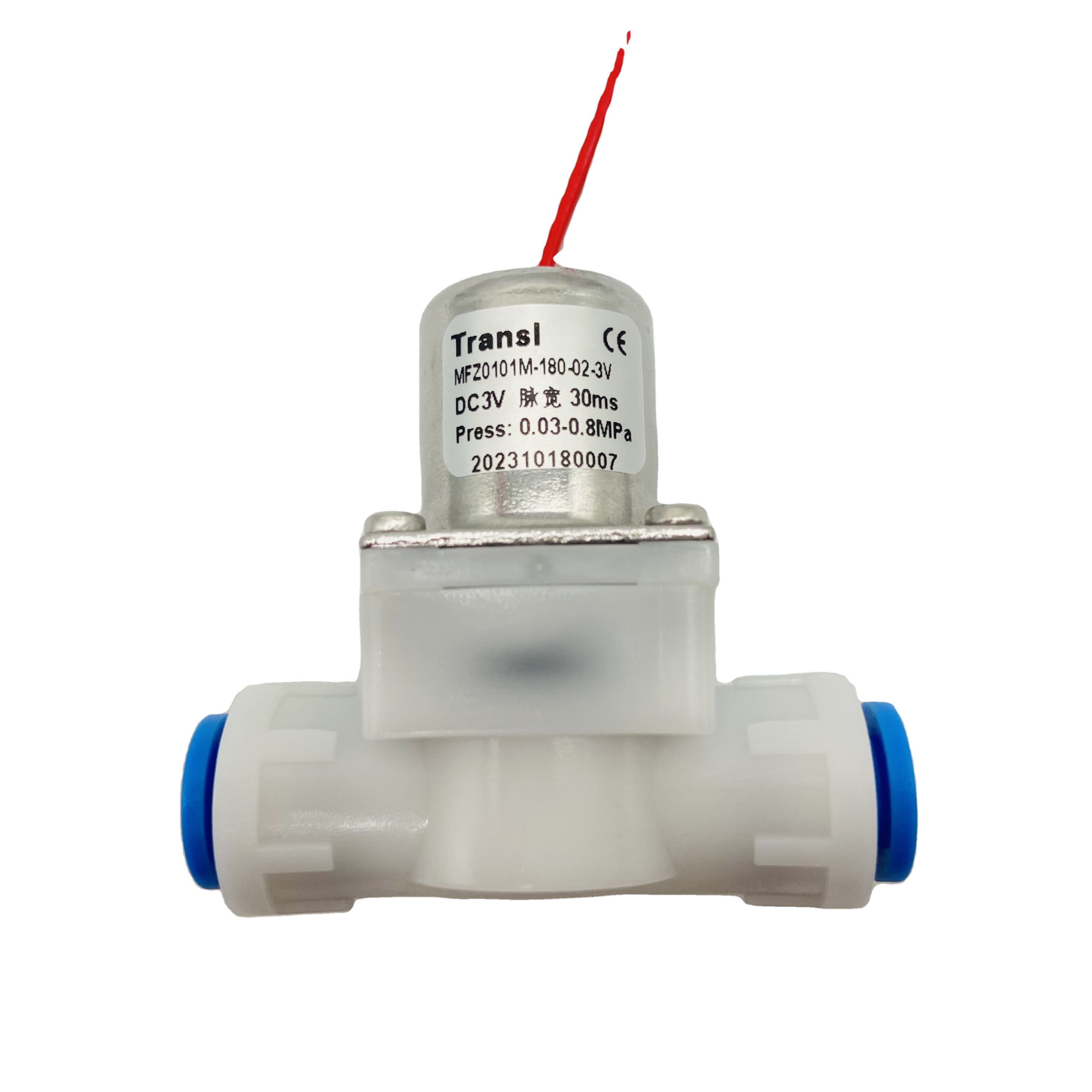 Transl MFZ0101M-180-02 6mm quickly connect low pressure plastic remote control solenoid valve for coffee or tea machine system