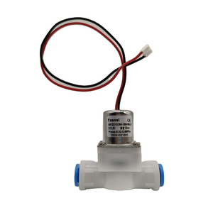 Transl 6mm tube quickly connector 6V 12V DC normally closed water solenoid valve for smart sanitary remote control  system