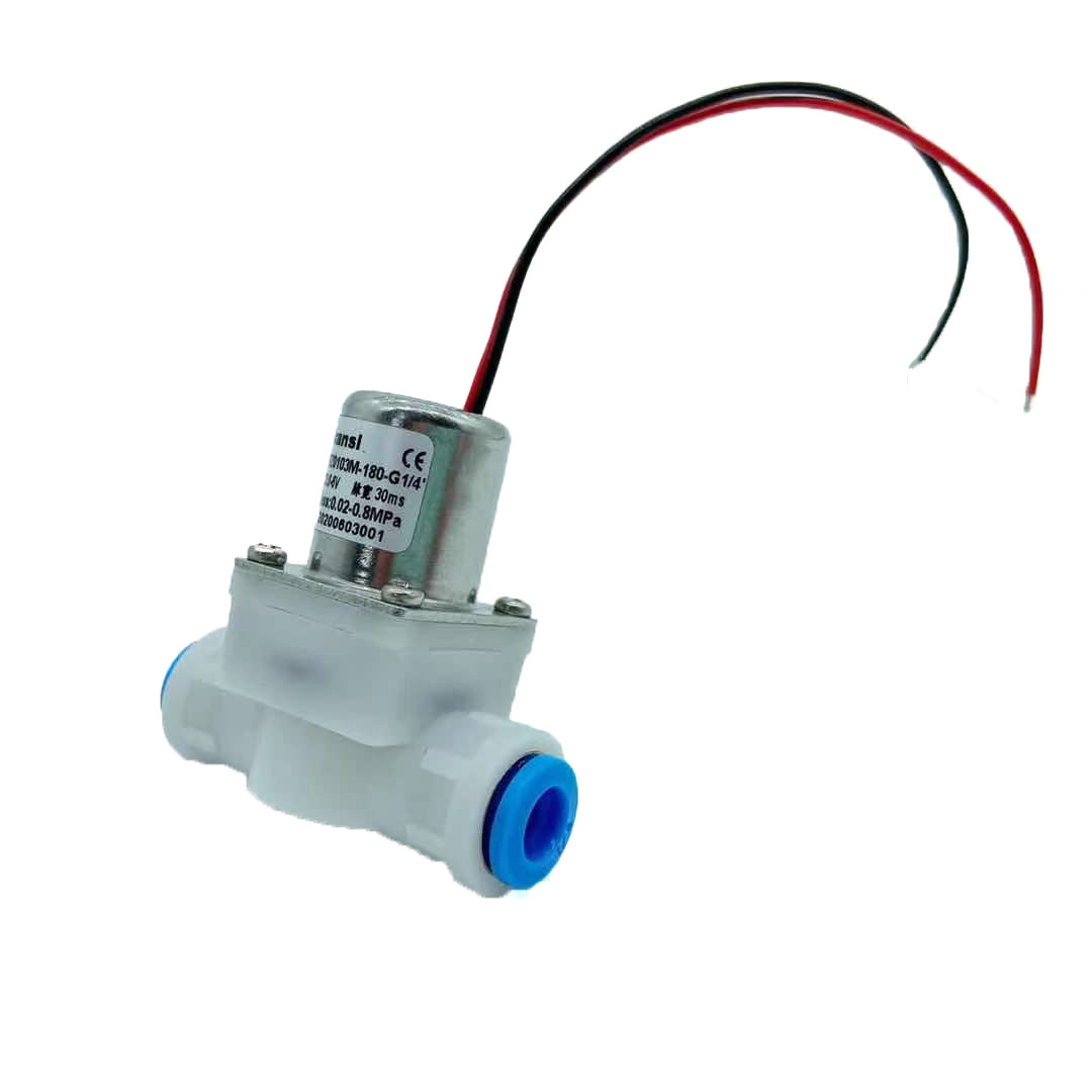 Transl  6mm tube 3.6V 6V DC quick connect pulse water solenoid valve for coffee or tea machine system