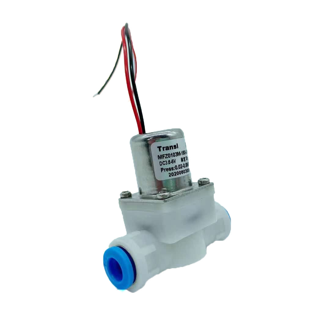 Transl  6mm tube 3.6V 6V DC quick connect pulse water solenoid valve for coffee or tea machine system