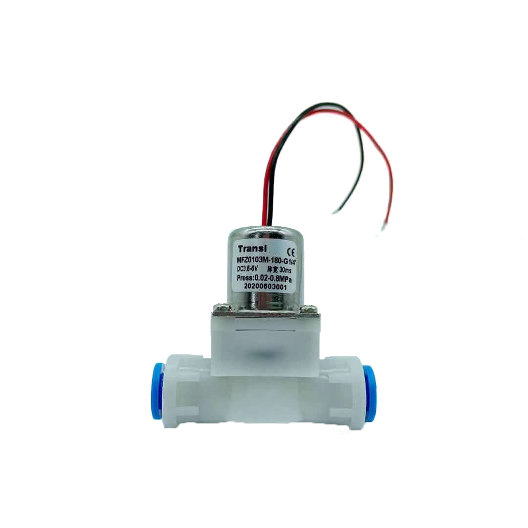 Transl  6mm tube 3.6V 6V DC quick connect pulse water solenoid valve for coffee or tea machine system