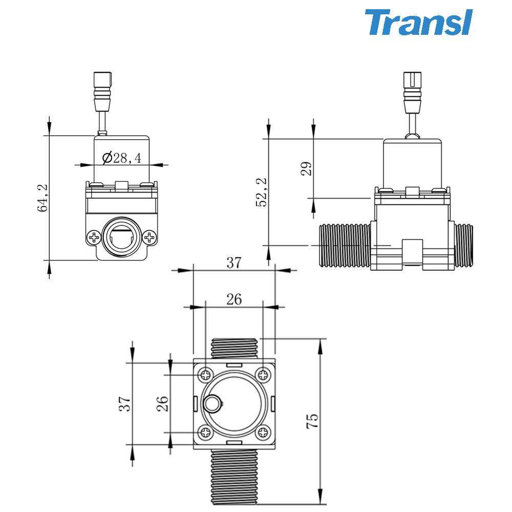 G3/4 inch Thread Size DC3V 12V Diaphragm Solenoid Pulse Valve Plastic latching solenoid valve for Water sprinkler