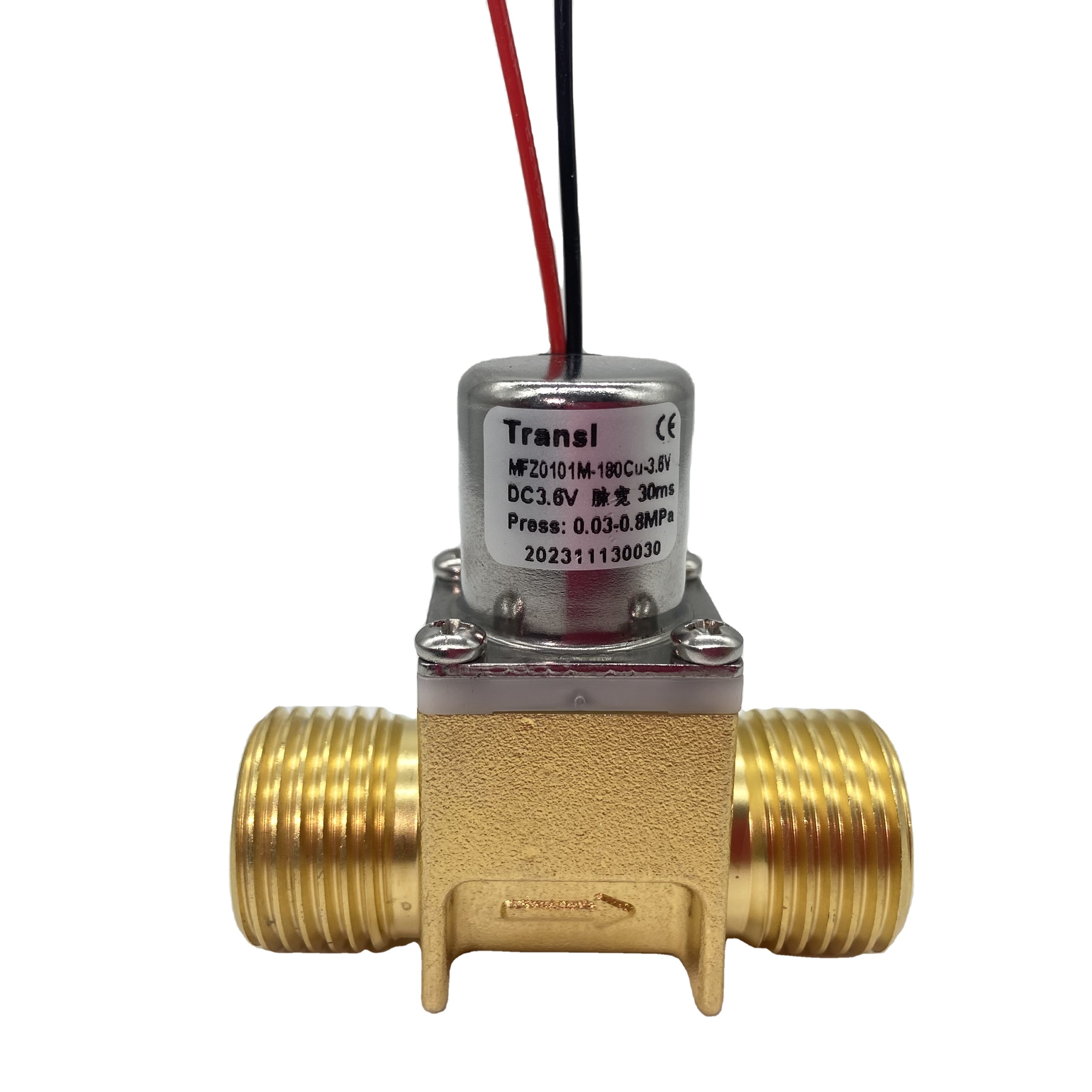 Transl 1/ 2 inch DC 3 V 6 V  low pressure bi-stable brass pulse water solenoid valve for smart faucet system