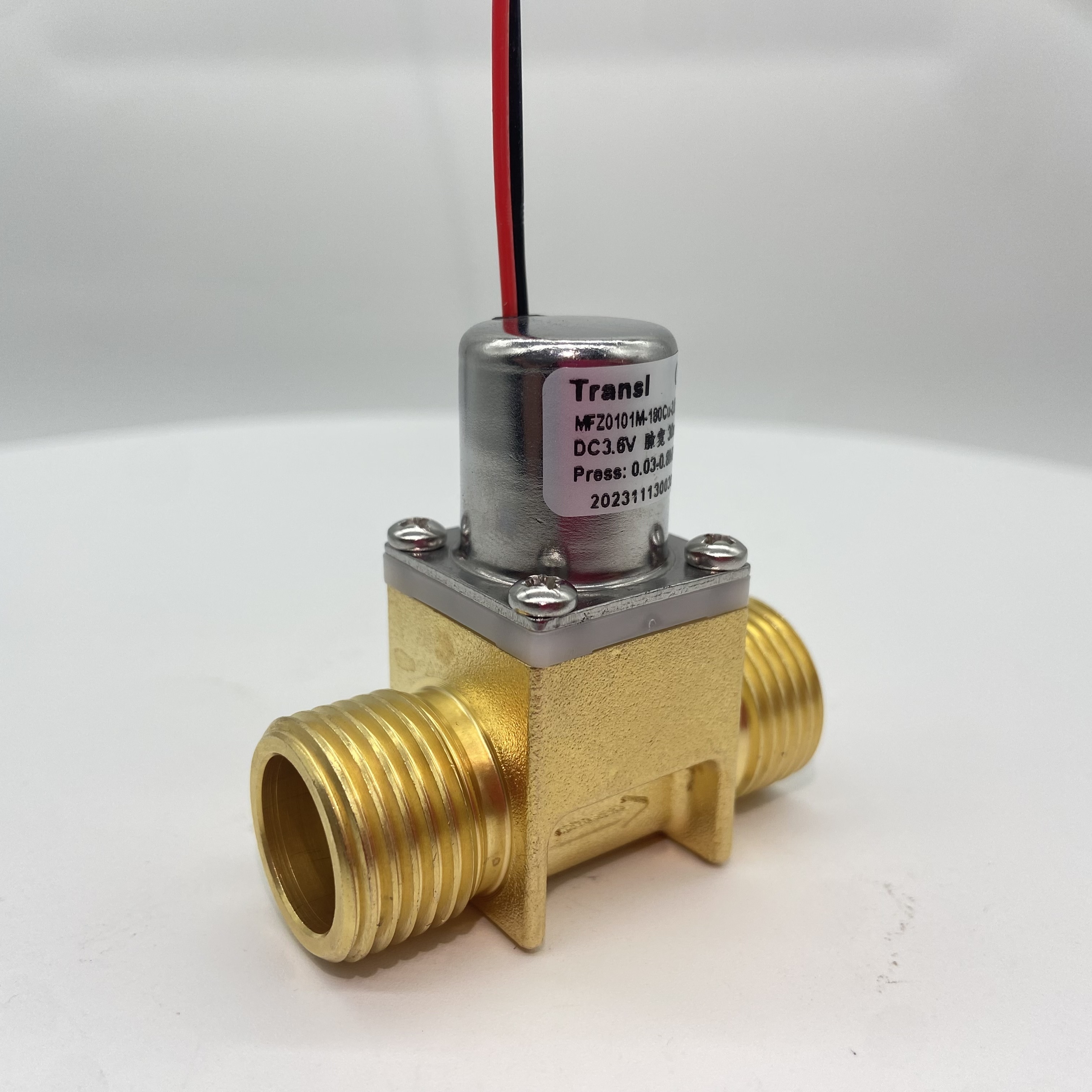 Transl 1/ 2 inch DC 3 V 6 V  low pressure bi-stable brass pulse water solenoid valve for smart faucet system