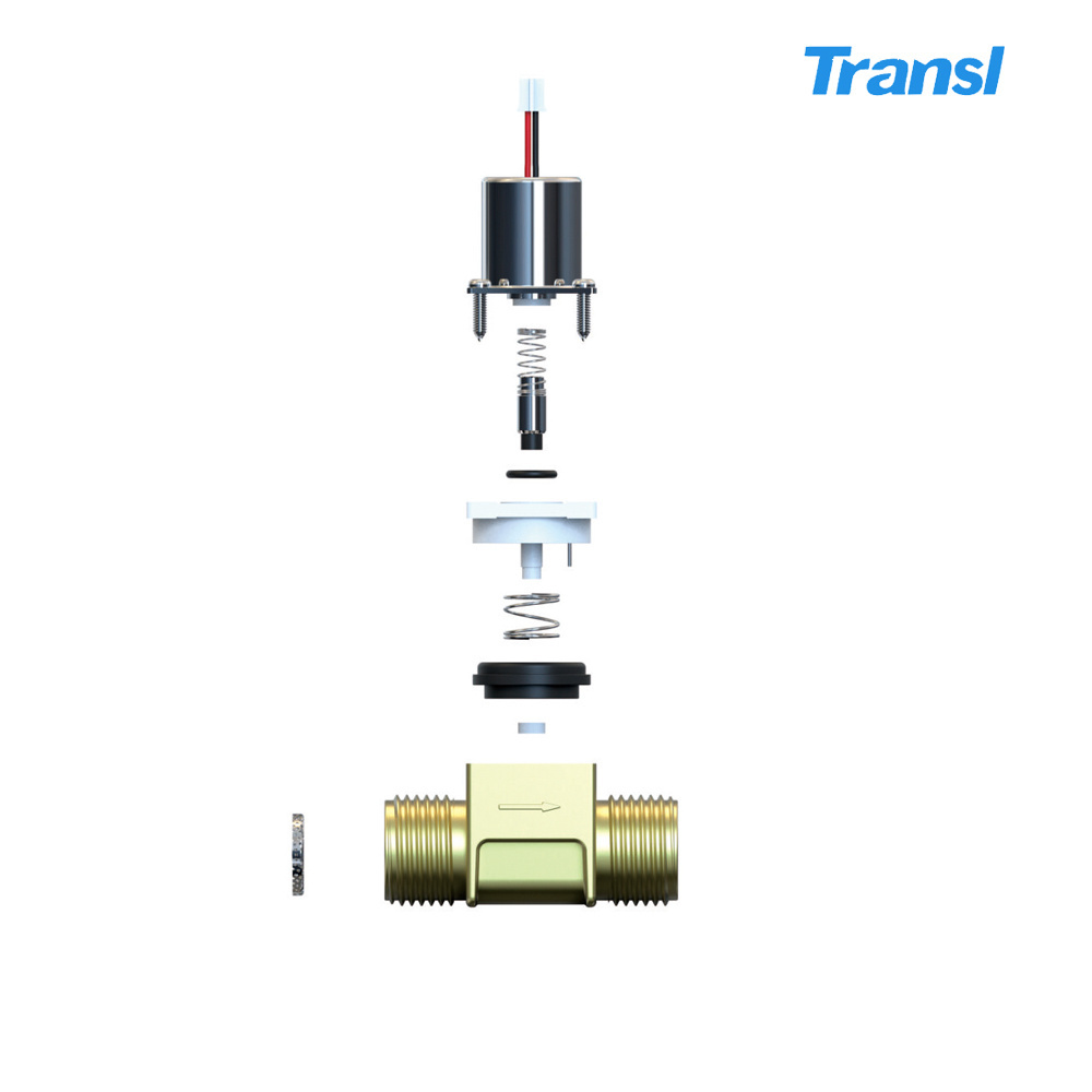 Pulse valve 3V 6V DC Battery G1/2 inch mini bistable brass water valve touchless faucet latching solenoid valve