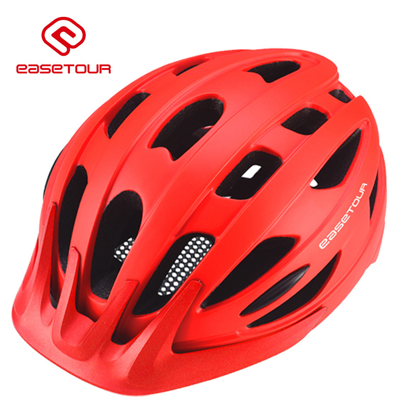 EASETOUR High Professional Popular Led light Bicycle Helmets Adult MTB Bike Helmets with visor