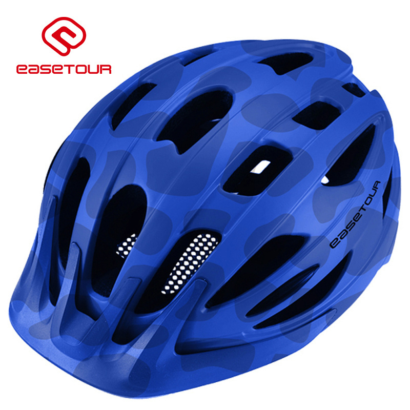 EASETOUR High Professional Popular Led light Bicycle Helmets Adult MTB Bike Helmets with visor