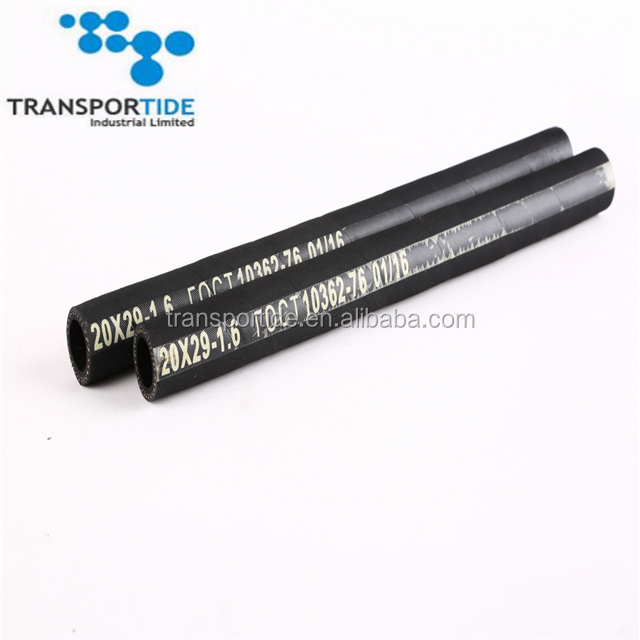 SAE100 Fiber Reinforced Hydraulic Industrial Rubber Hose R6