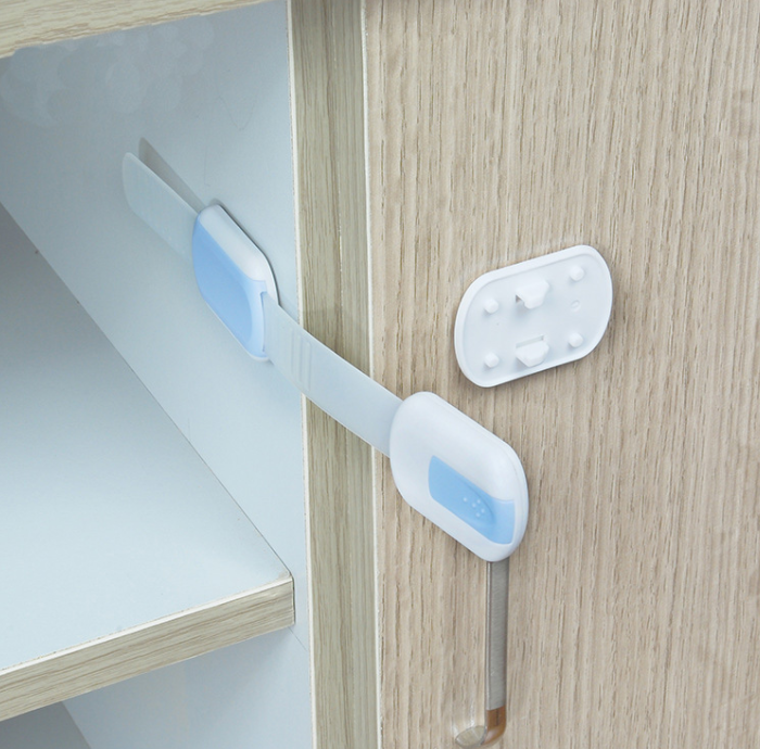 Cupboard Straps Safety Locks, Cabinet Lock Window, Kitchen. Cupboard Locks for Children Baby proofing with Extra 3M