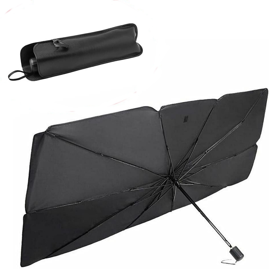 Car Windshield Sun Shade Umbrella, Blocks UV Rays Reflecting Foldable Car Front Window Umbrella Block Heat and Sun for car Truck