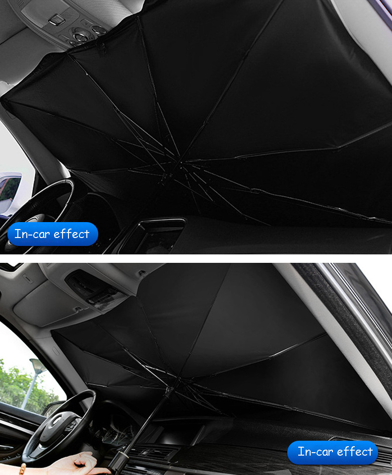 Car Windshield Sun Shade UV Rays and Heat Sun Visor Protector Foldable Reflector Umbrella