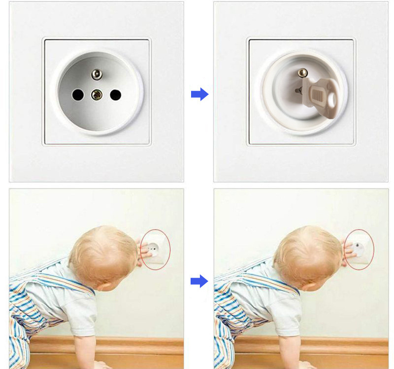 Outlet Covers White Child Proof Electrical Protector Safety Improved Baby Safety Plug Covers