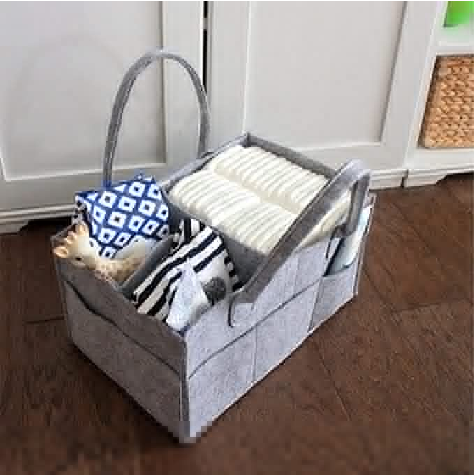 New Trend Hot Selling Felt Baby Diaper Caddy Storage Organizer Tote baby products