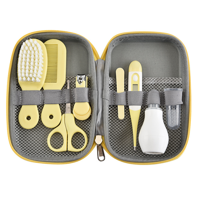 8 pcs Baby Healthcare Set Portable Travel Set Nail Care Baby Health And Beauty Grooming Set Baby Safety Care Kit