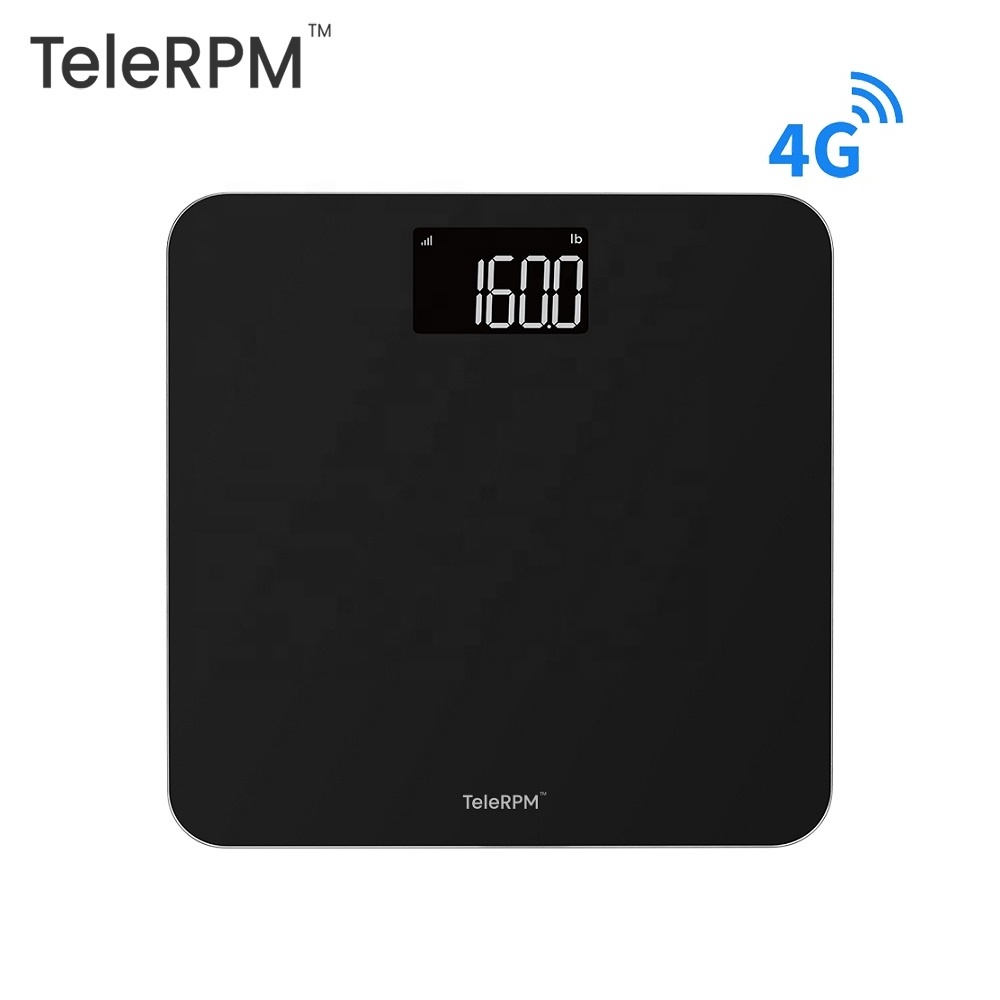 TeleRPM Precise and Secure Medical-grade Remote Care 4G Scale Telemedicine Body Scale Cellular Electronic Weighing Scale