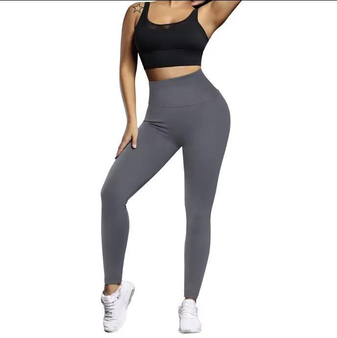 Custom Logo Brand Gym Wear Legging Tummy Control Workout Yoga Pants Activewear Women Seamless Scrunch Butt Lift Leggings