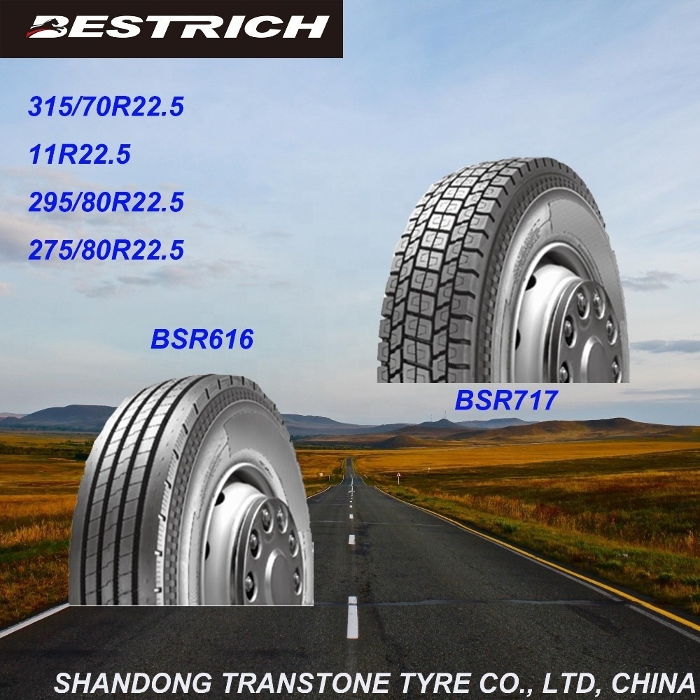 HIGH QUALITY 315 80 r 22.5 truck tyre BESTRICH BRAND