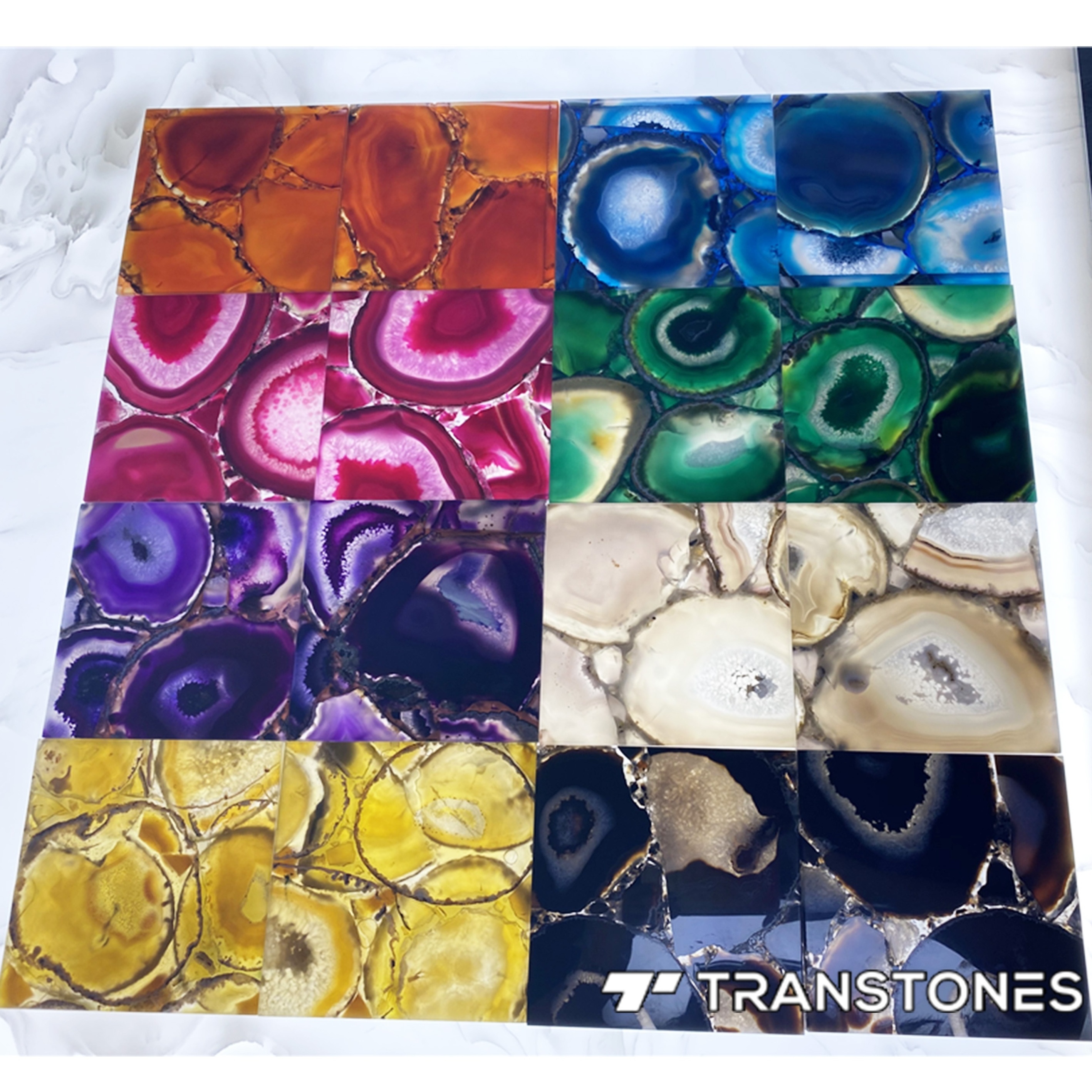 Real Agate Slab Natural Stone Floor Decoration Feature Wall Panel