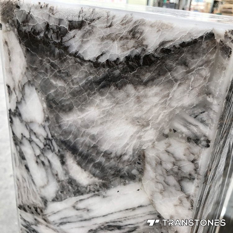 Faux Alabaster Resin Sheet Transtones Alabaster Marble Tiles Artificial Backlit Onyx Stone