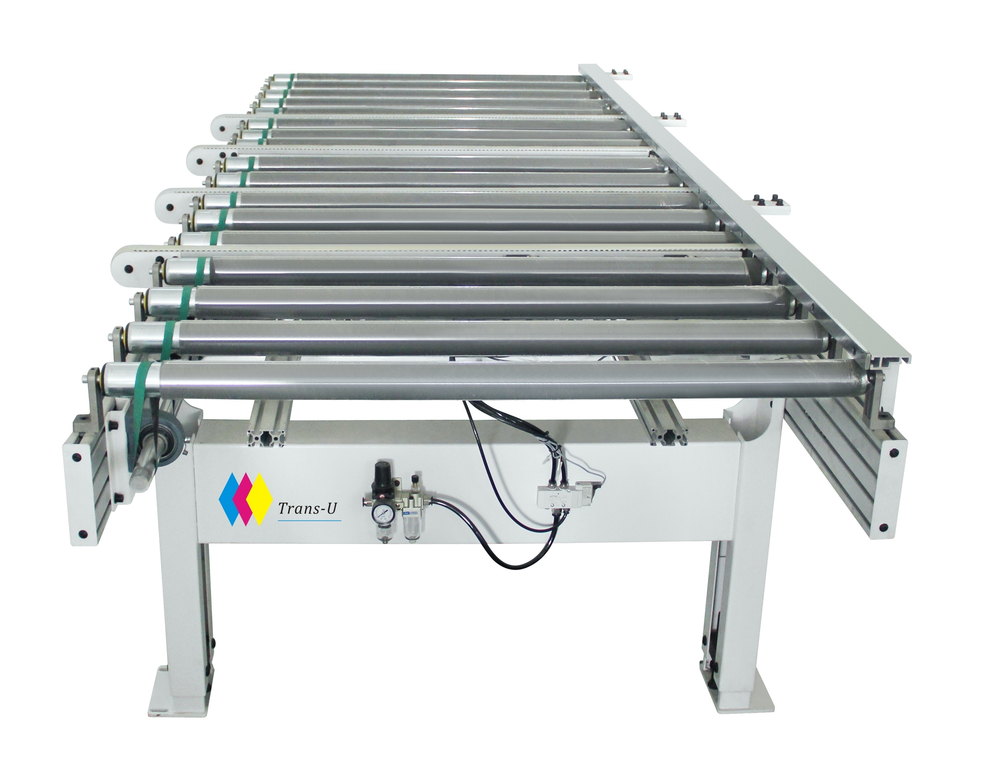 High efficient of edge banding machine line with automatic transmit conveyor roller table