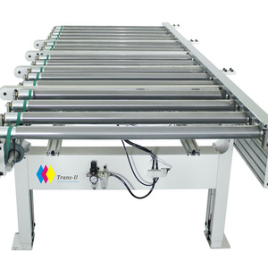 High efficient of edge banding machine line with automatic transmit conveyor roller table