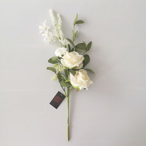 New New High Quality For Home Decoration Popular White Artificial Flower Spray