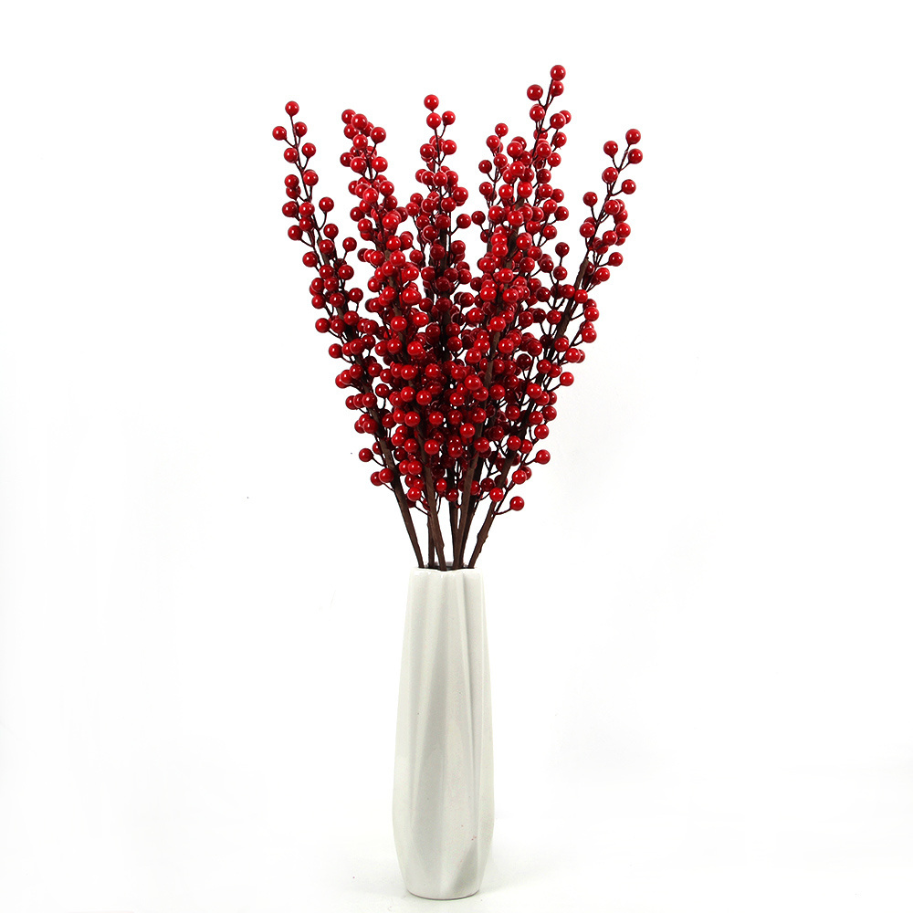 Cheap Price Artificial Flower Christmas Decorative Red Berry Branches