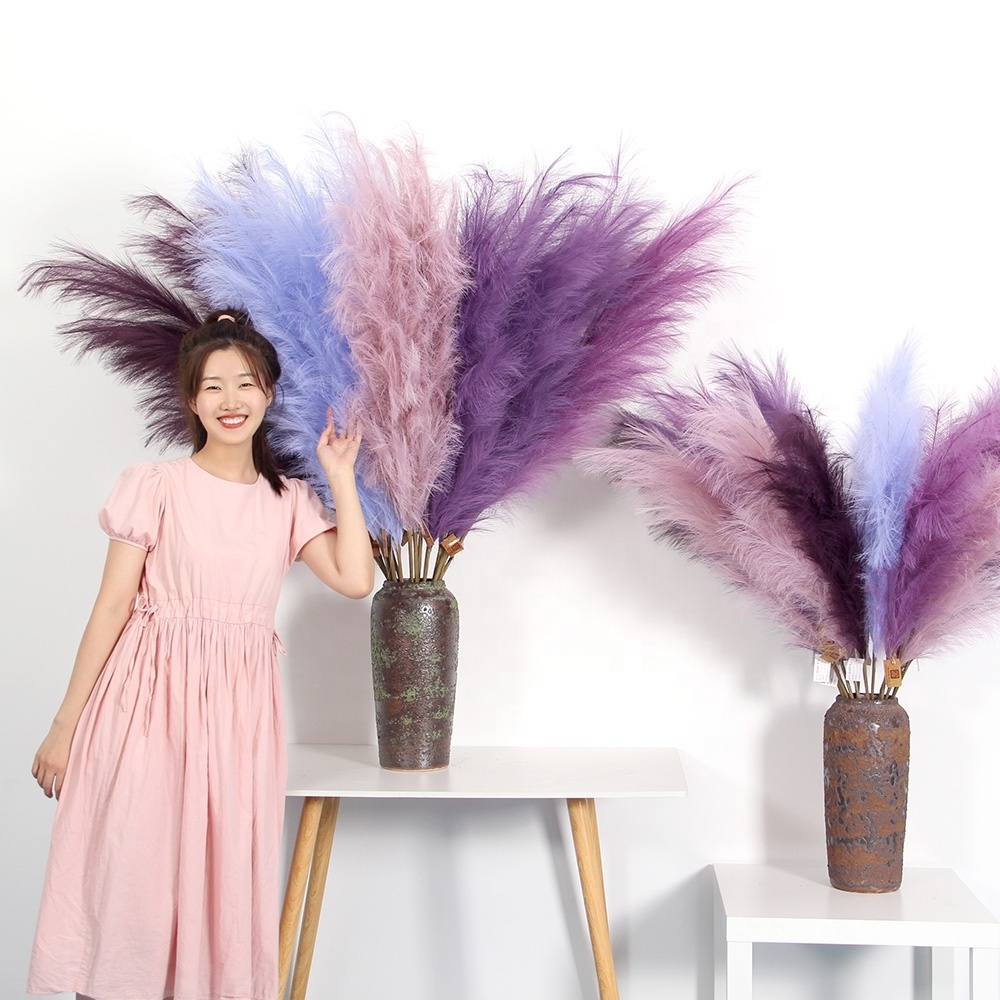 Transworld New Design Luxury Phragmites Communis Dried Flowers Decorative Supplies Artificial Flower Pampas Grass