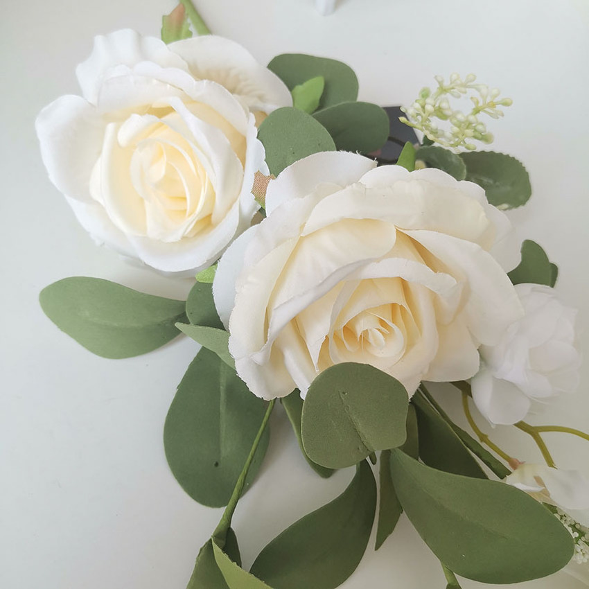 New New High Quality For Home Decoration Popular White Artificial Flower Spray