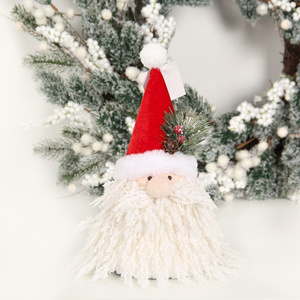 Christmas Decoration Small Sparkling Santa Claus plush toy Simulation Santa Claus Old Man Decoration Doll Sitting Position Chris