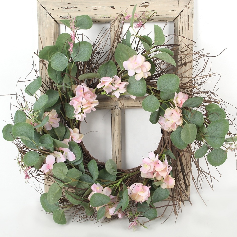 Mothers Day Gifts Green eucalyptus plant adornment wreath wedding door wall adornment artificial garland