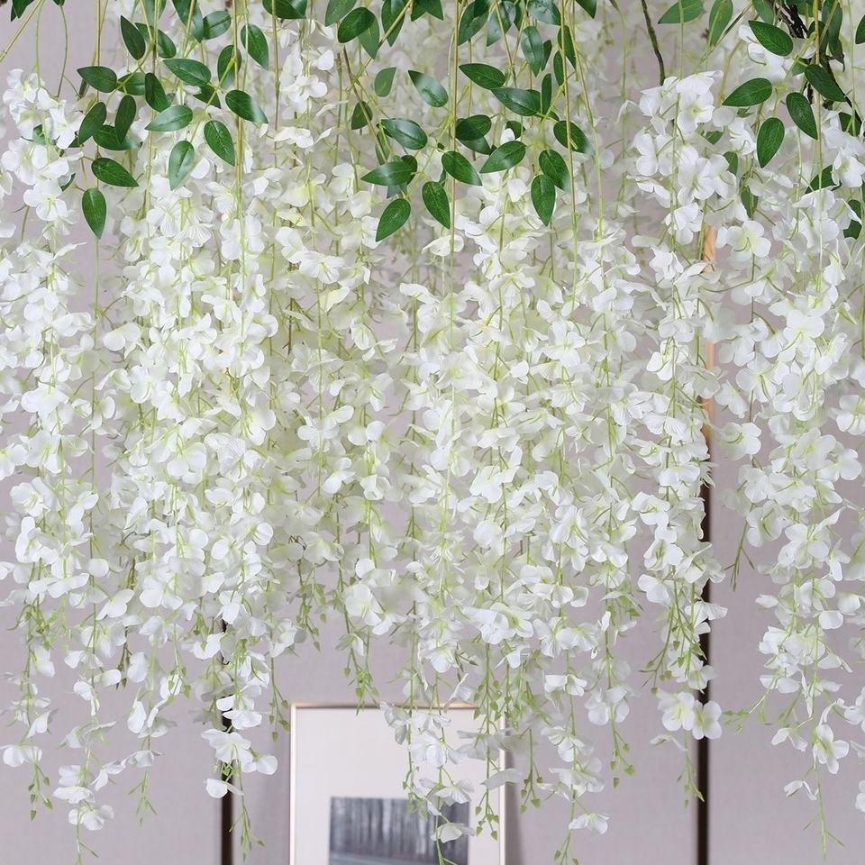 Popular Products Factory Direct 43INCH Artificial Wisteria Encipher Wisteria Multicolour Ceiling Hanging Artificial Flowers