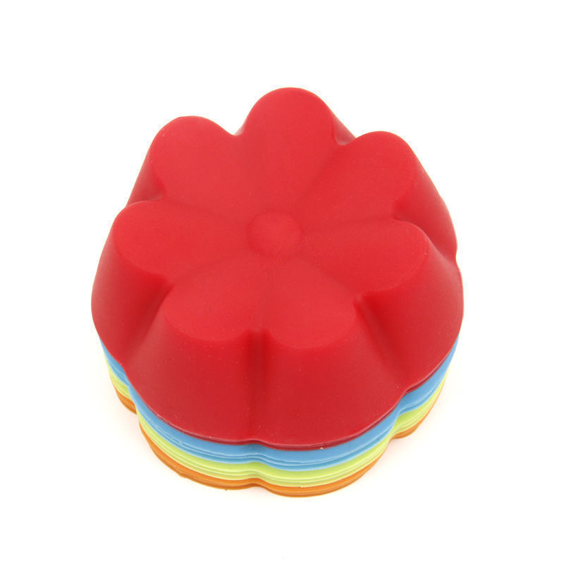 6pcs/set Hot Sale Silicone Muffin Cup Steamer Oven DIY  Cake Mold Bowl Silicone Muffin Cup Mold for Baking