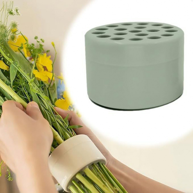 Adjustable Size Reusable Flower Bouquet Holder Spiral Flower Stem  Storage Silicone Flower Stem Arranger Holder