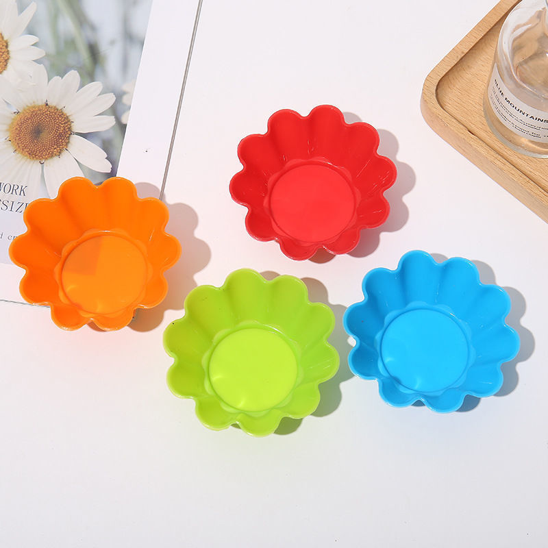 6pcs/set Hot Sale Silicone Muffin Cup Steamer Oven DIY  Cake Mold Bowl Silicone Muffin Cup Mold for Baking